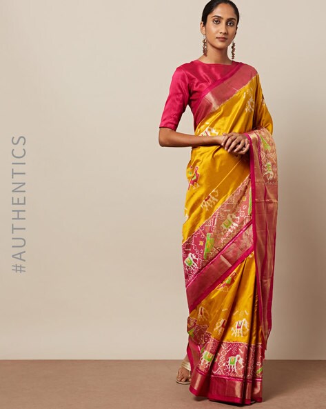 Buy Pochampally Ikkat Pattu sarees online from Kankatala in cotton & silk |  Kankatala