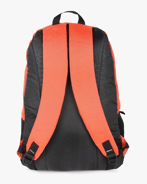 Gear black and orange casual outlet backpack