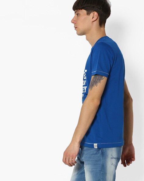 Buy Dark Blue Tshirts for Men by Teamspirit Online