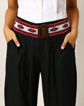 And Also Belts : Buy And Also Burgundy Waist Pocket Belt Online