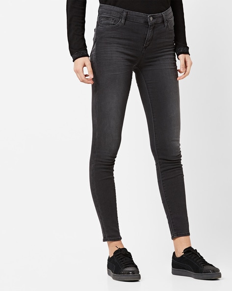 Gas Mid-Rise Ankle-Length Skinny Jeans