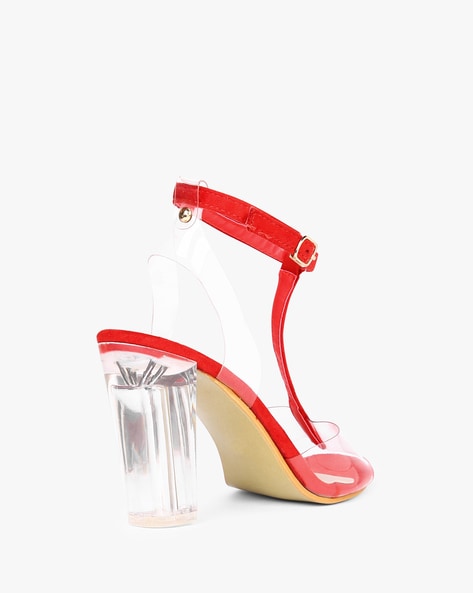 Buy Fashion Thirsty Womens High Heel Stilleto Perspex Platform Sandals Sexy  Clear Party Shoes Glass by Heelberry Online at Lowest Price Ever in India |  Check Reviews & Ratings - Shop The World