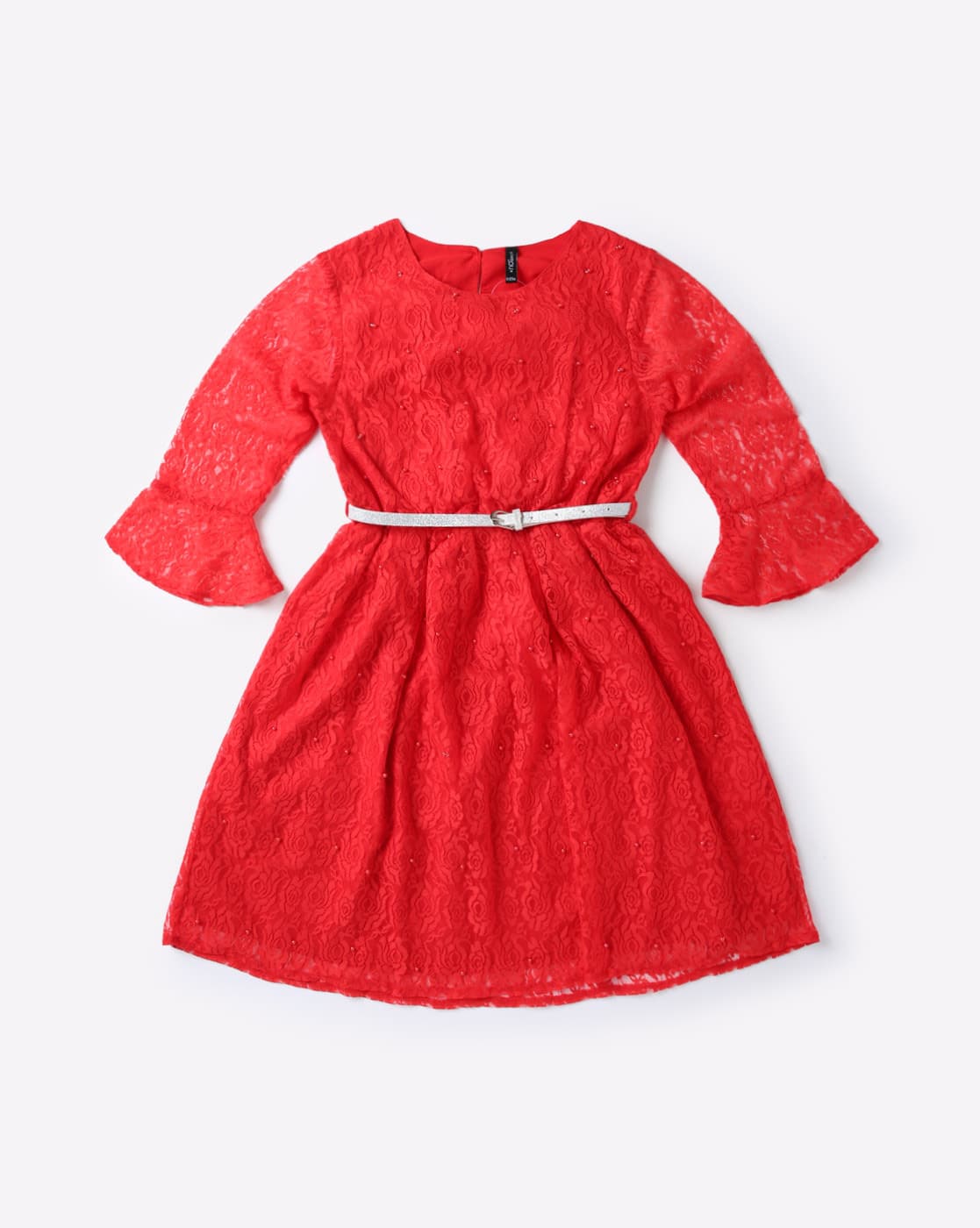 girls red dress