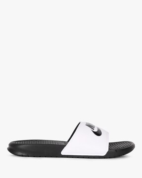 Nike benassi discount jdi white black