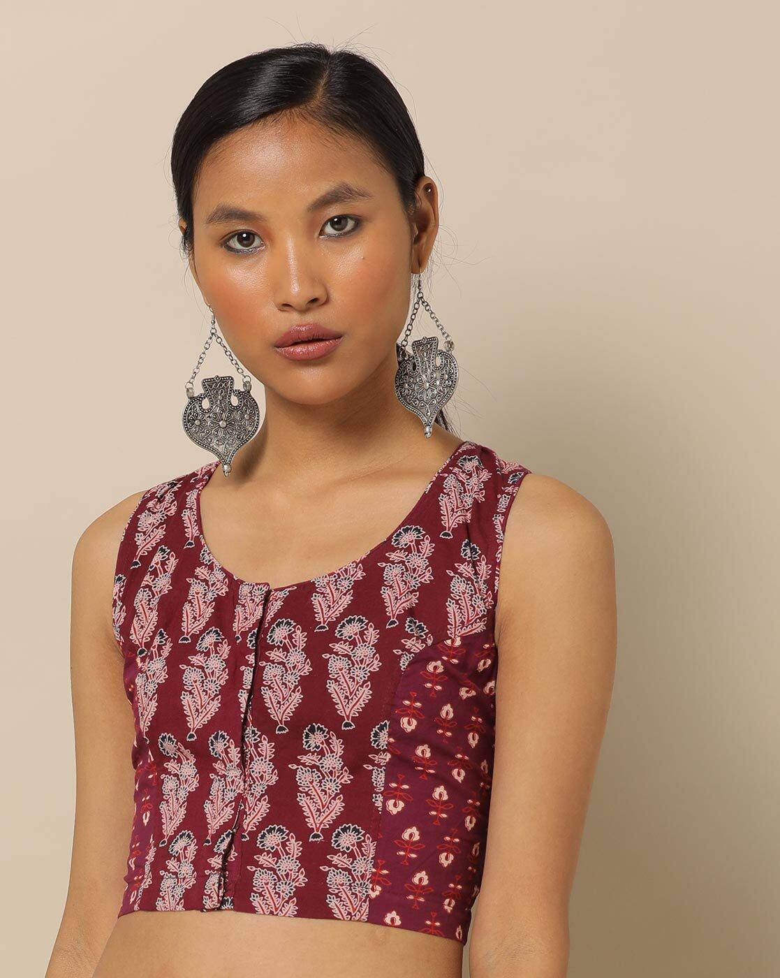 Buy Maroon Blouses for Women by Molcha Online | Ajio.com