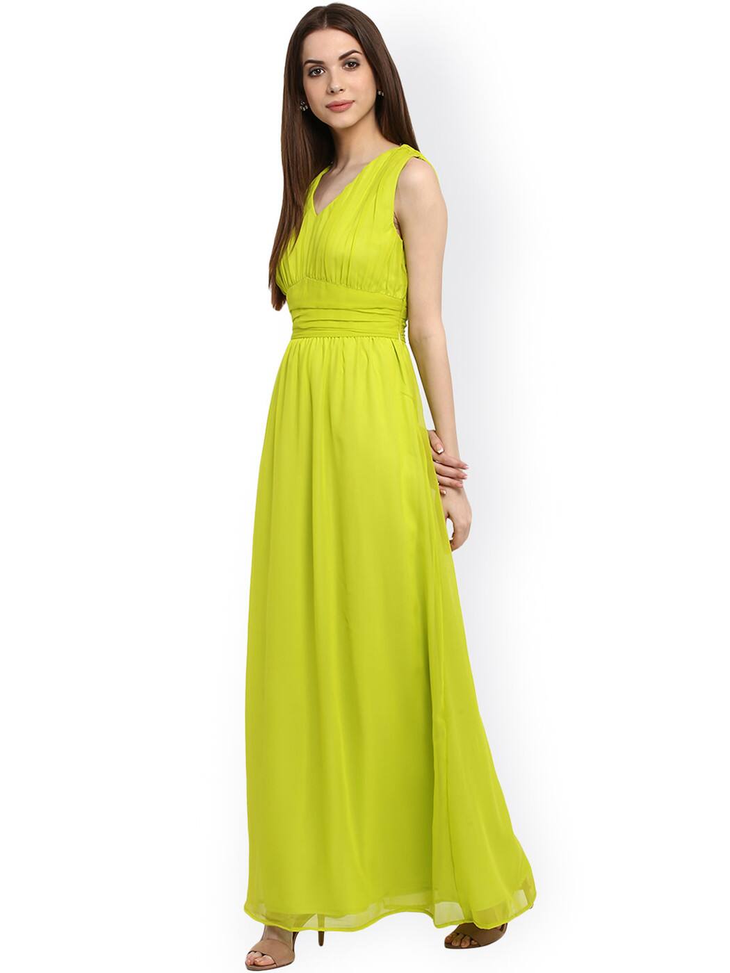 parrot green dress