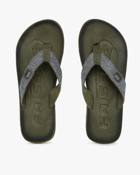 olive green flip flops