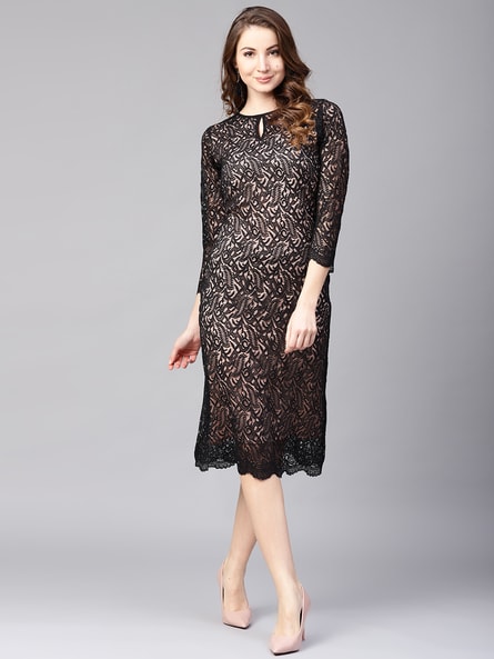 lace sheath dress