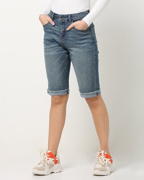 ladies jean shorts
