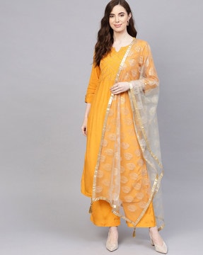 Kurti Pant Dupatta Set  Monamaar