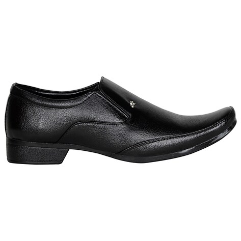 Buy Kraasa Black Slip On Formal Shoes for Men Online at Best