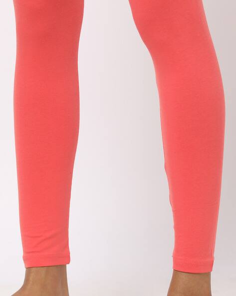 Buy Coral Pink Leggings for Women by 