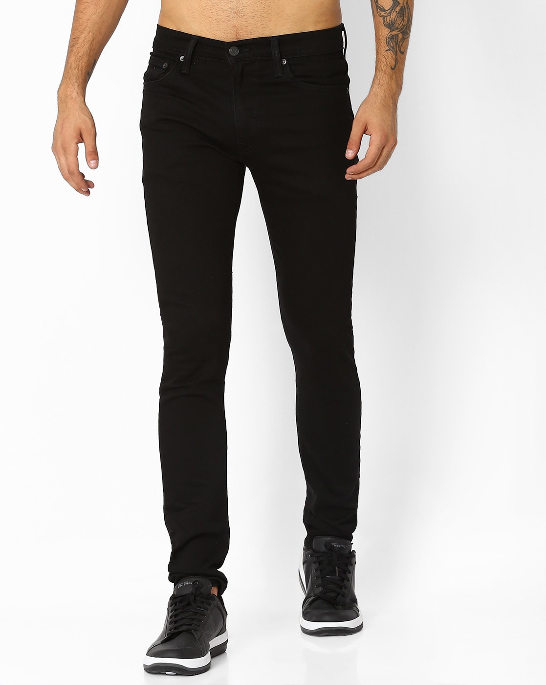 levi's 519 black extra skinny jeans