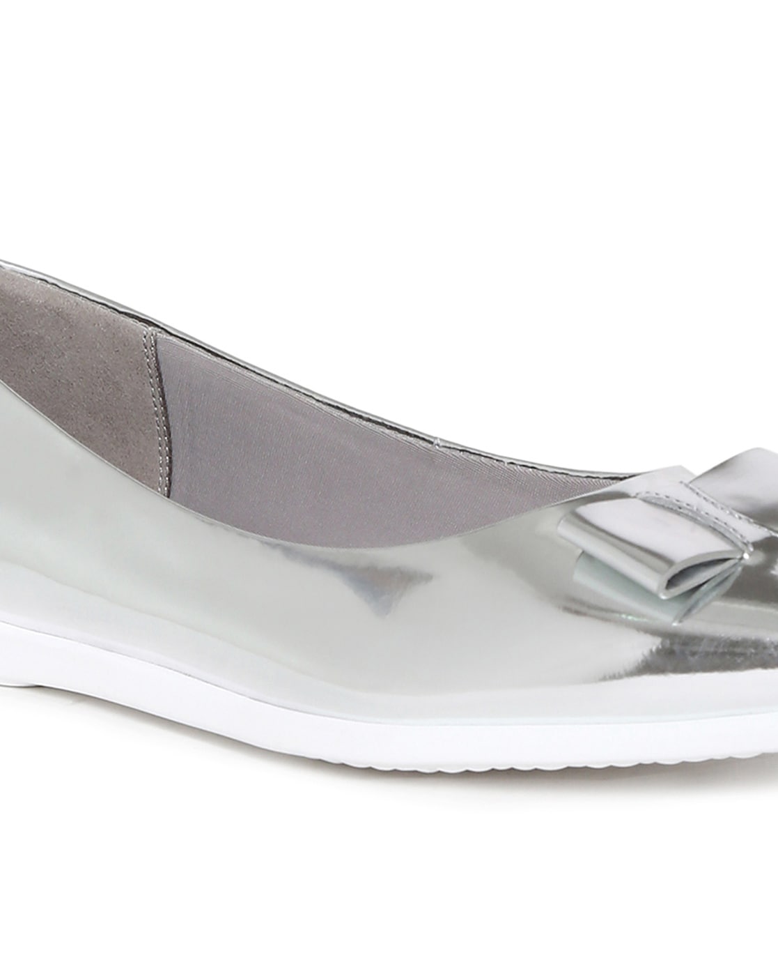 cole haan silver flats