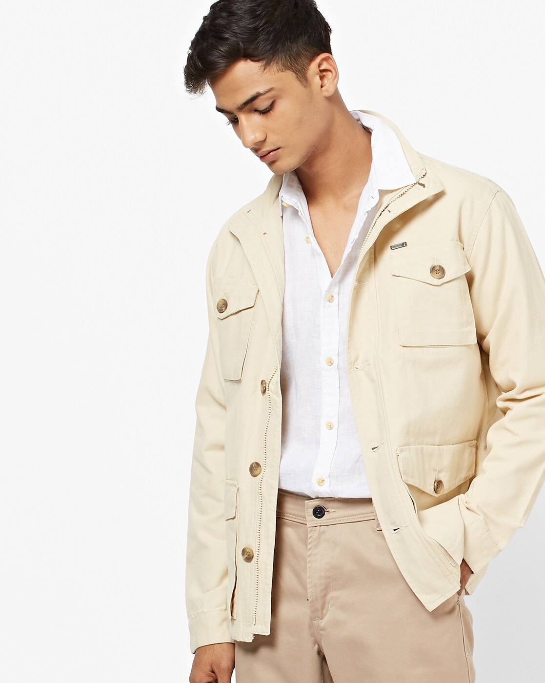 red tape denim jacket