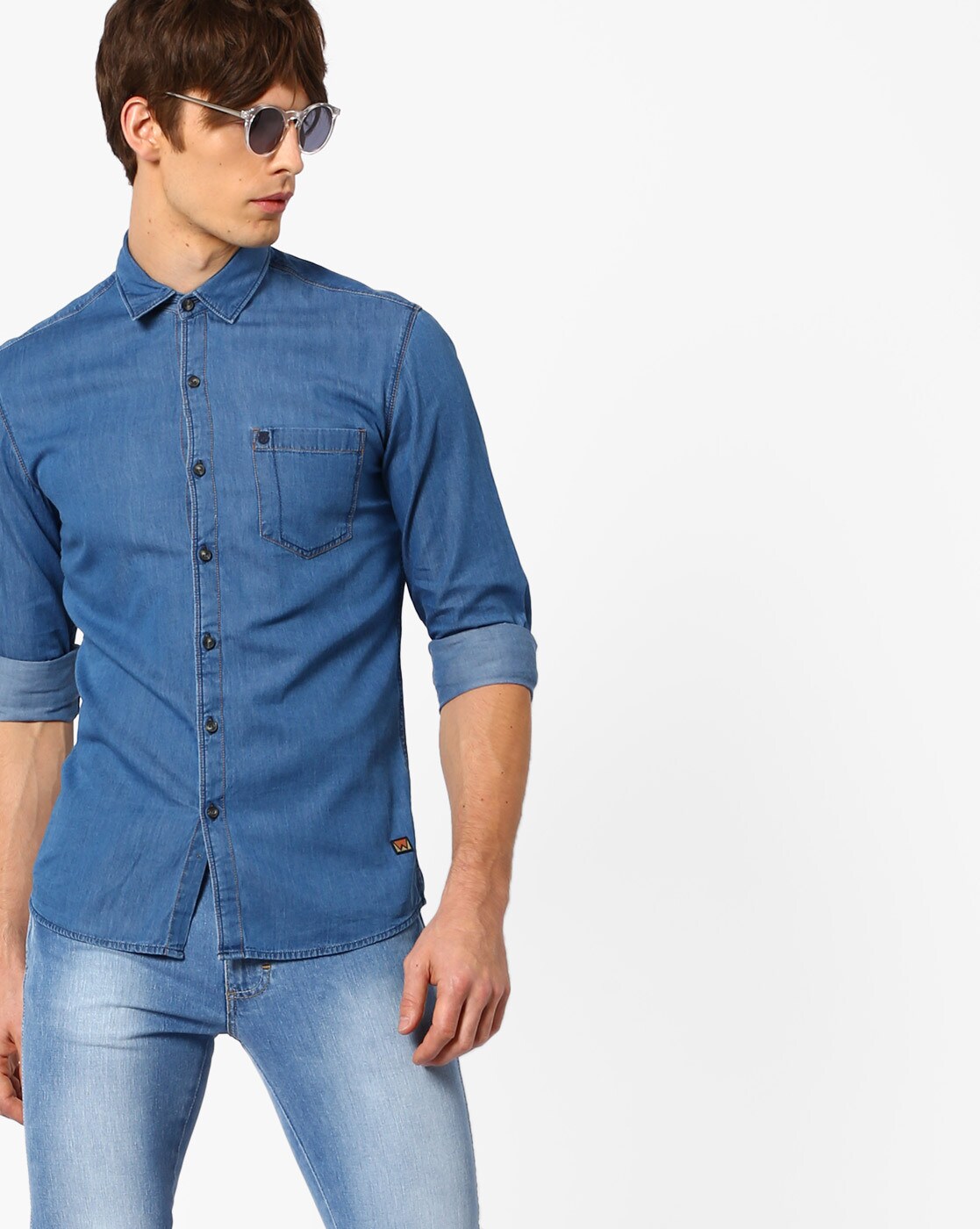 Buy Blue Shirts for Men by WRANGLER Online 