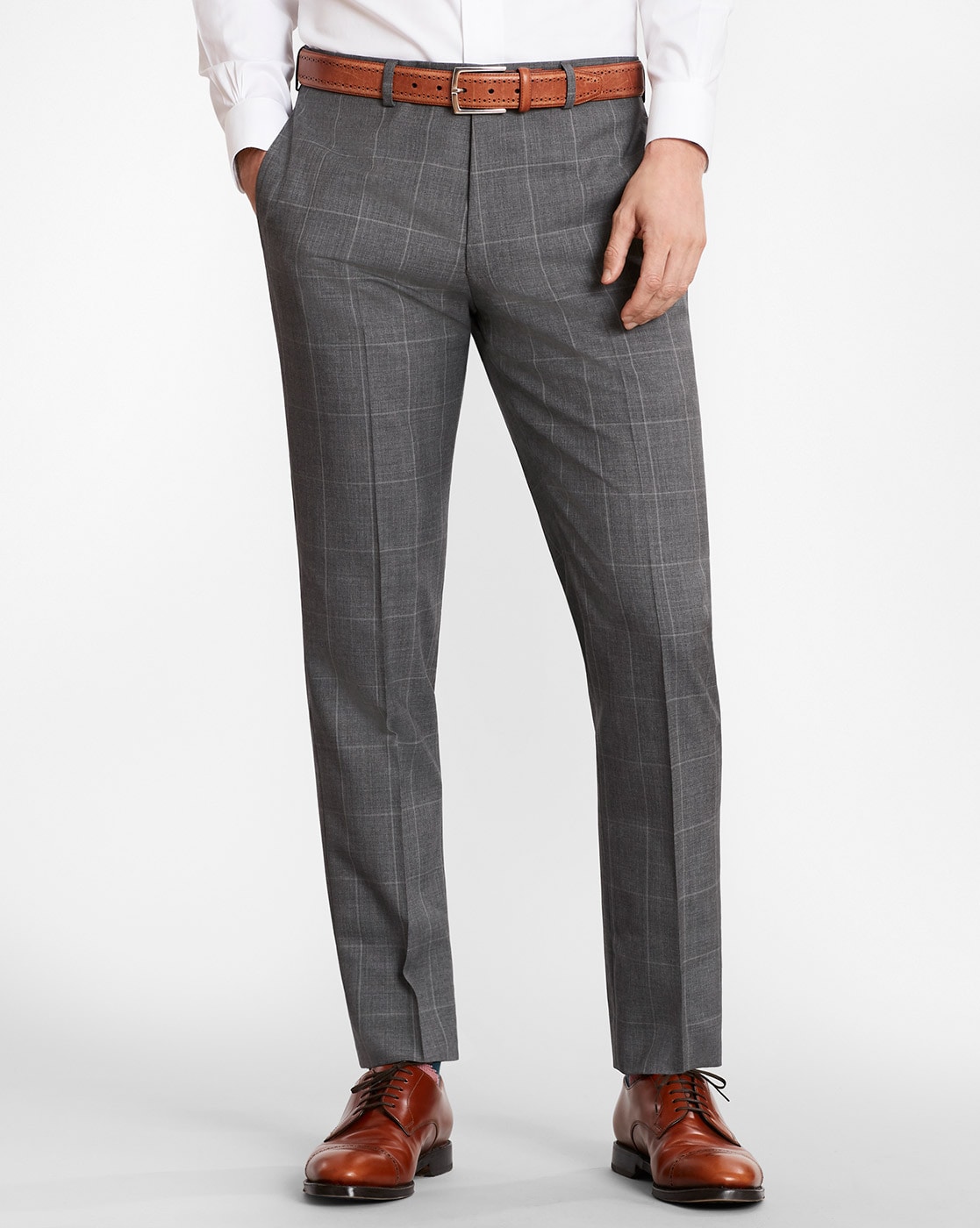 Buy Brooks Brothers Black Plain Regent Fit Front Trousers for Men Online   Tata CLiQ Luxury