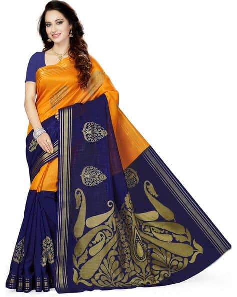 Floral  Traditional Saree (Image - 3)