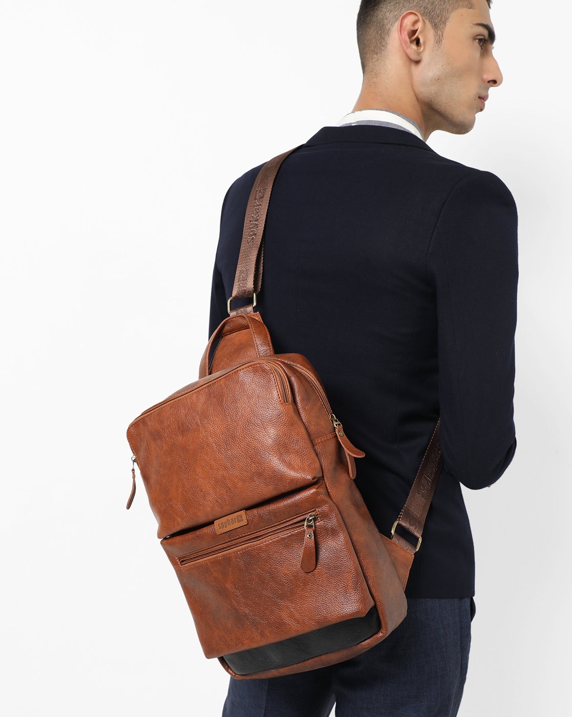 spykar leather bag