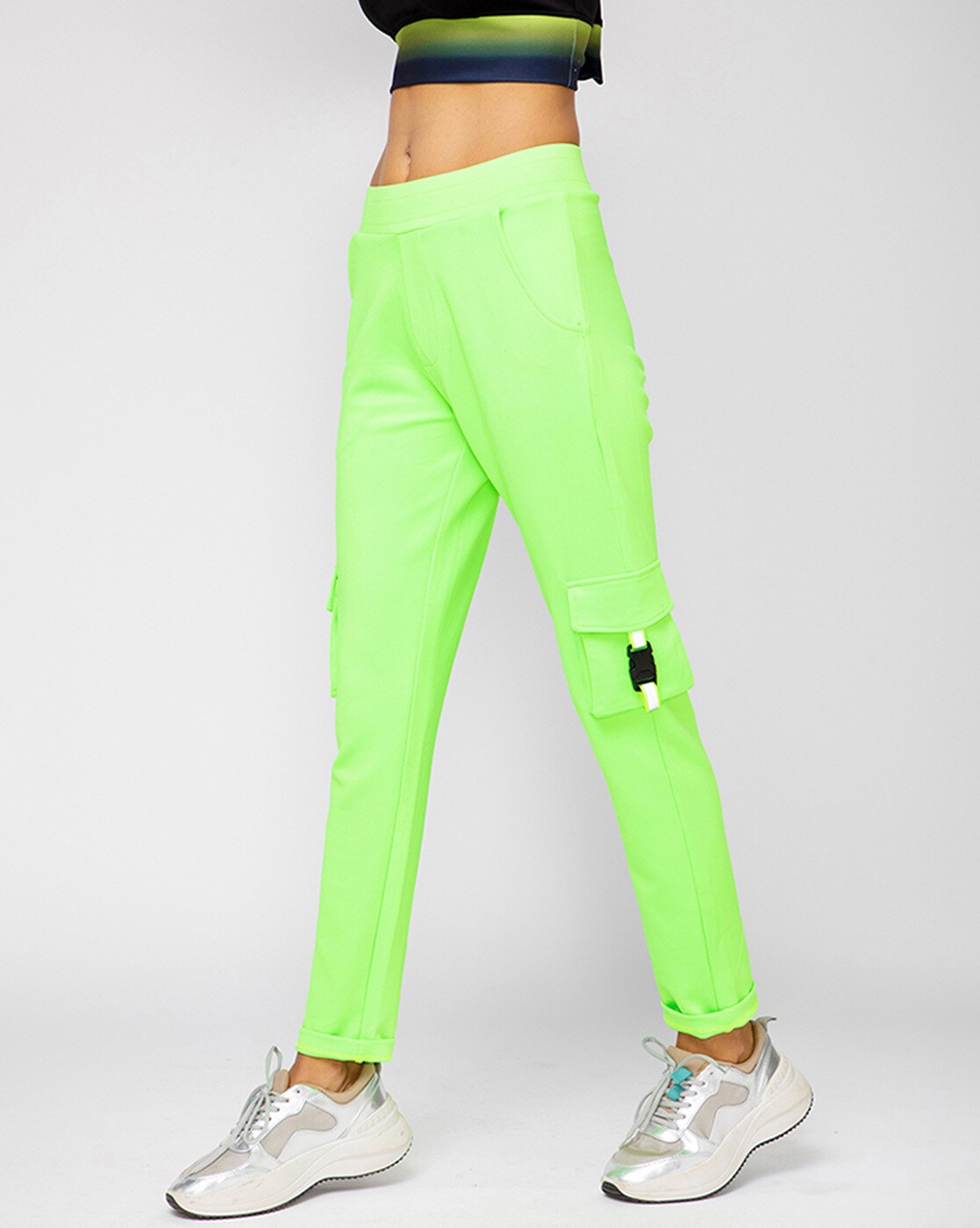 Neon Split Side Dress Pants | boohoo