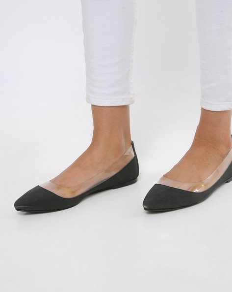 clear pointed flats