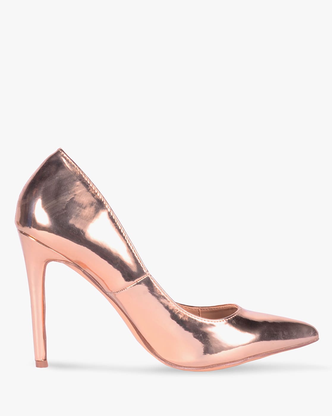 Buy Gold Heeled Shoes for Women by 