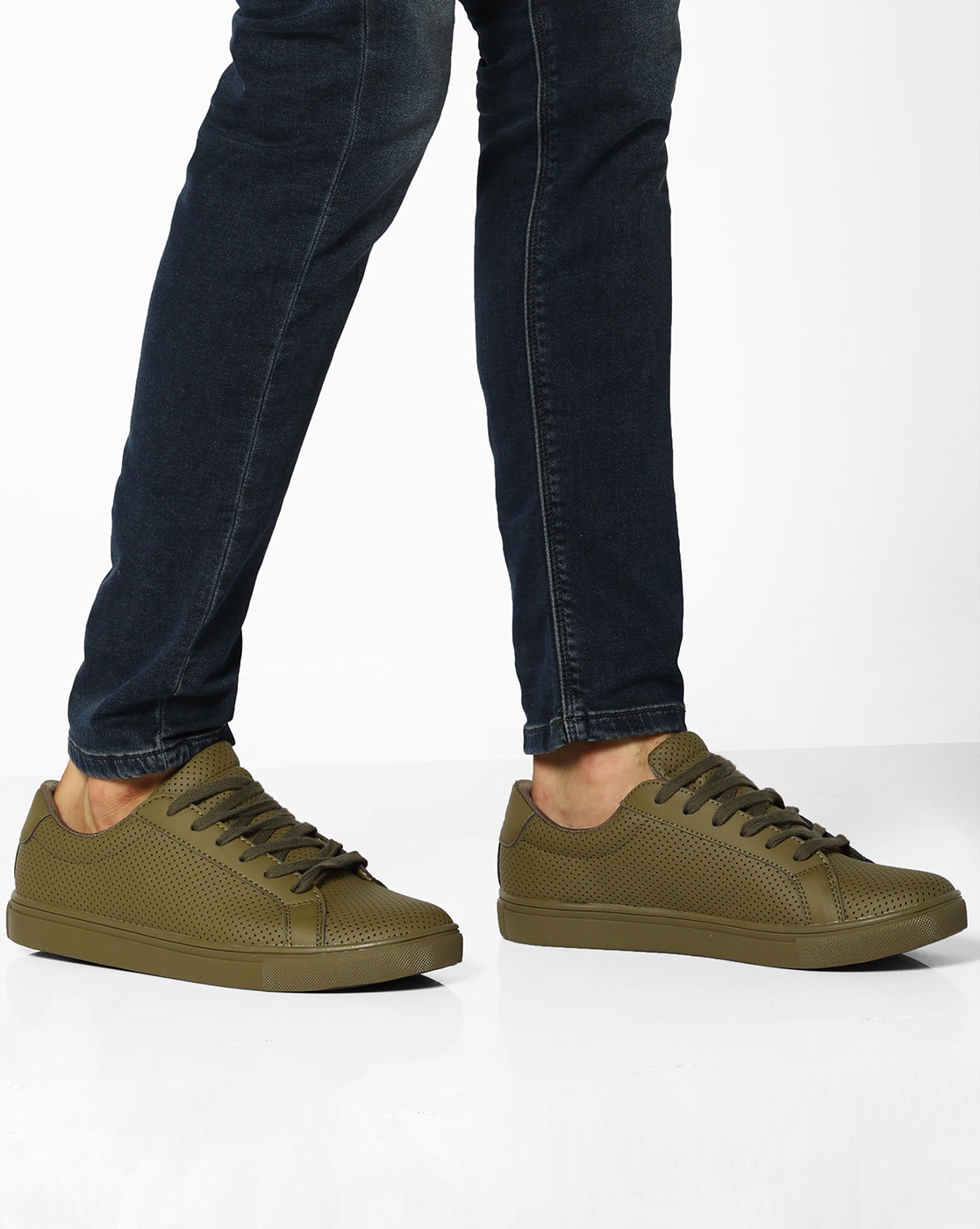 united colors of benetton olive sneakers
