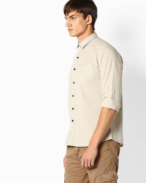 Buy Beige Shirts for Men by NETPLAY Online