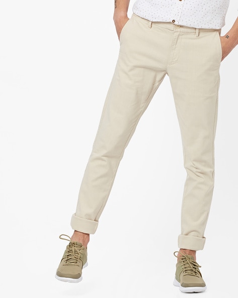 PCPL-00708 Women Ivory Off White Slim Fit Formal Trousers at Rs 1199/piece  in Delhi