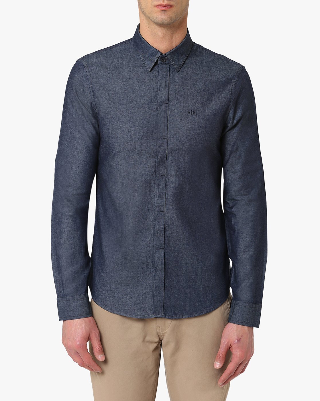 armani denim shirts