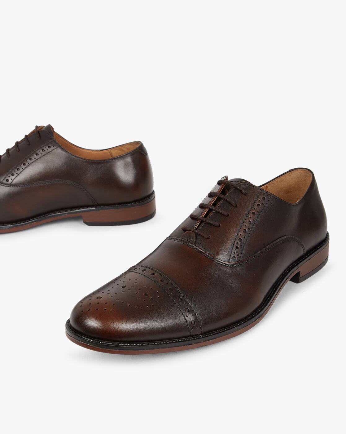 Buy Brown Formal Shoes for Men by NOBLE 