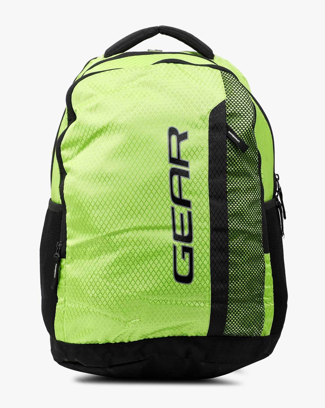 lime green backpack