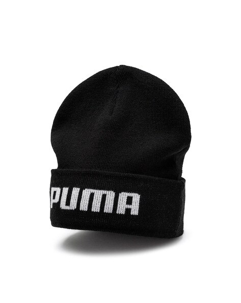 puma beanie with signature branding