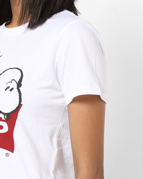 T shirt levis snoopy 2025 fille