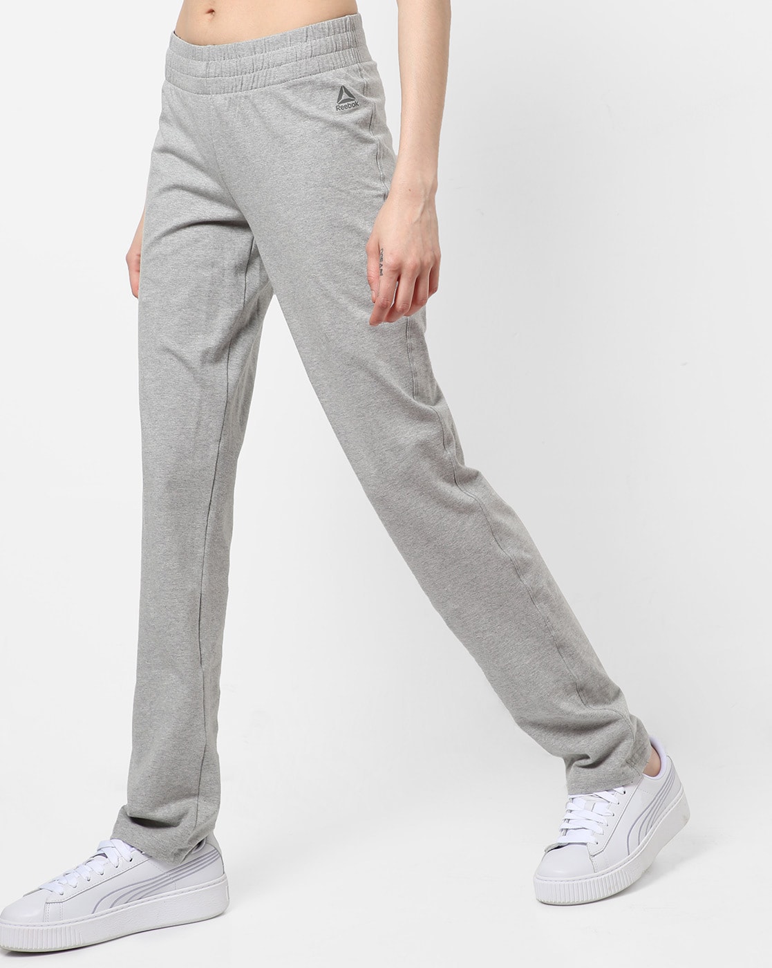 reebok trousers womens grey