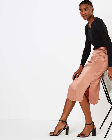 pink skirt marks and spencer