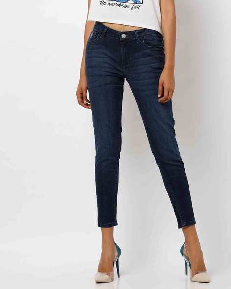 jeans with zips womens