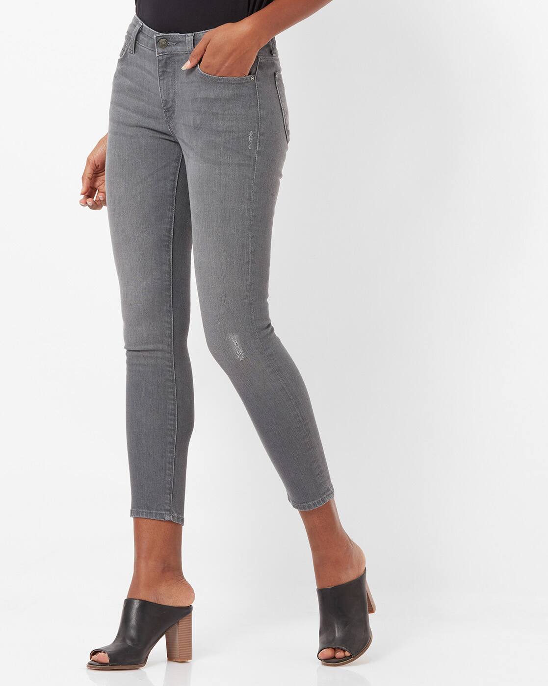 grey ankle jeans
