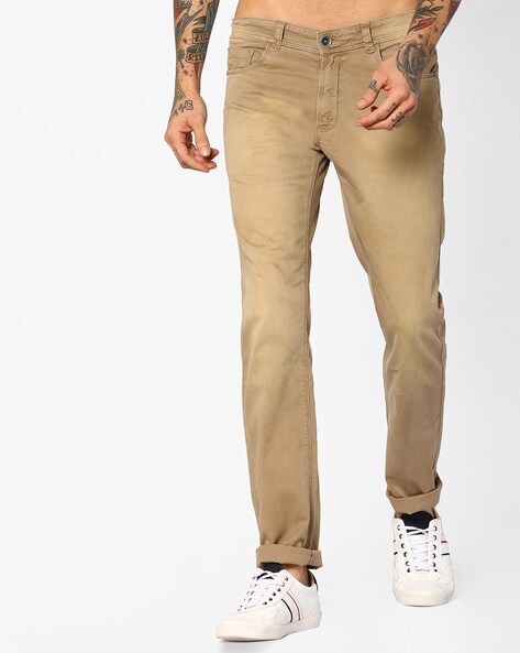 Buy BROWN Trousers & Pants for Men by CROCODILE Online | Ajio.com