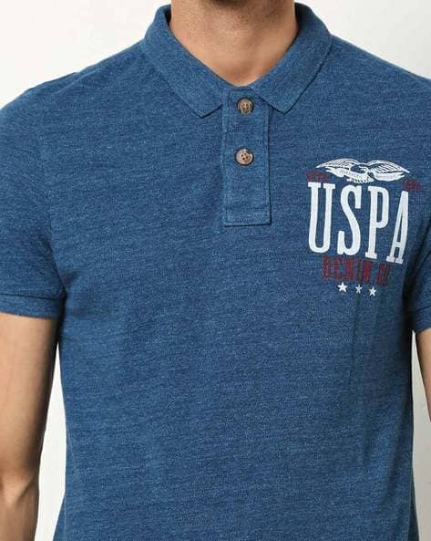 Heathered Polo T-shirt with Signature Branding (Image - 1)