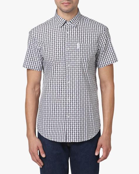 Armani checked clearance shirt