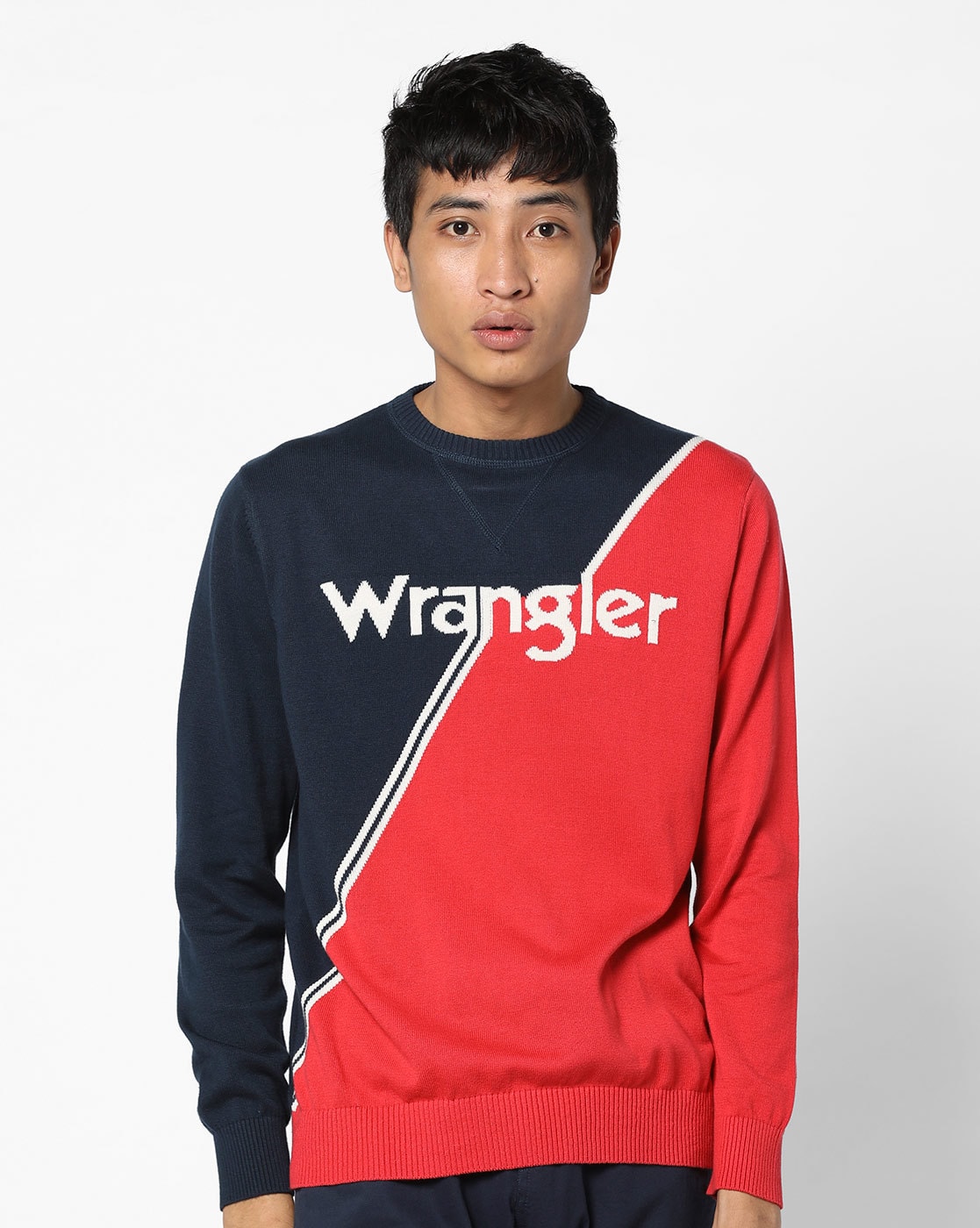 Buy Blue & Red Sweaters & Cardigans for Men by WRANGLER Online 