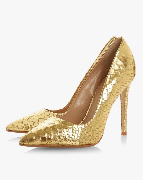 dune gold court shoes