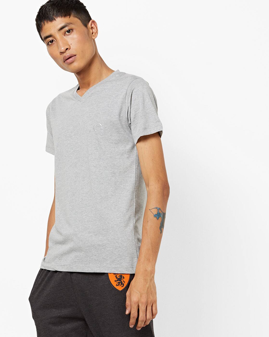 Buy Grey Tshirts for Men by CHROMOZOME 