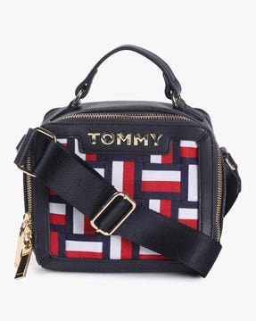 tommy hilfiger blue sling bag