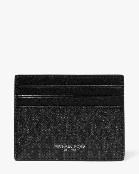 Michael Kors Logo Card Case with Bill Clip