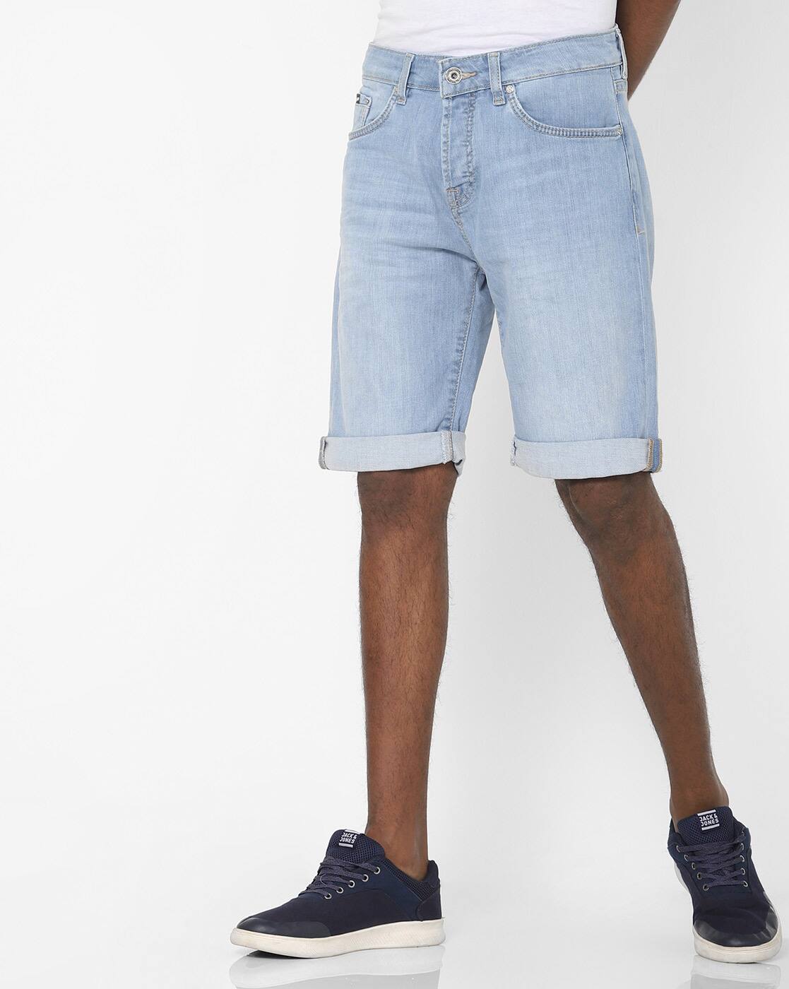 mens denim shorts online india