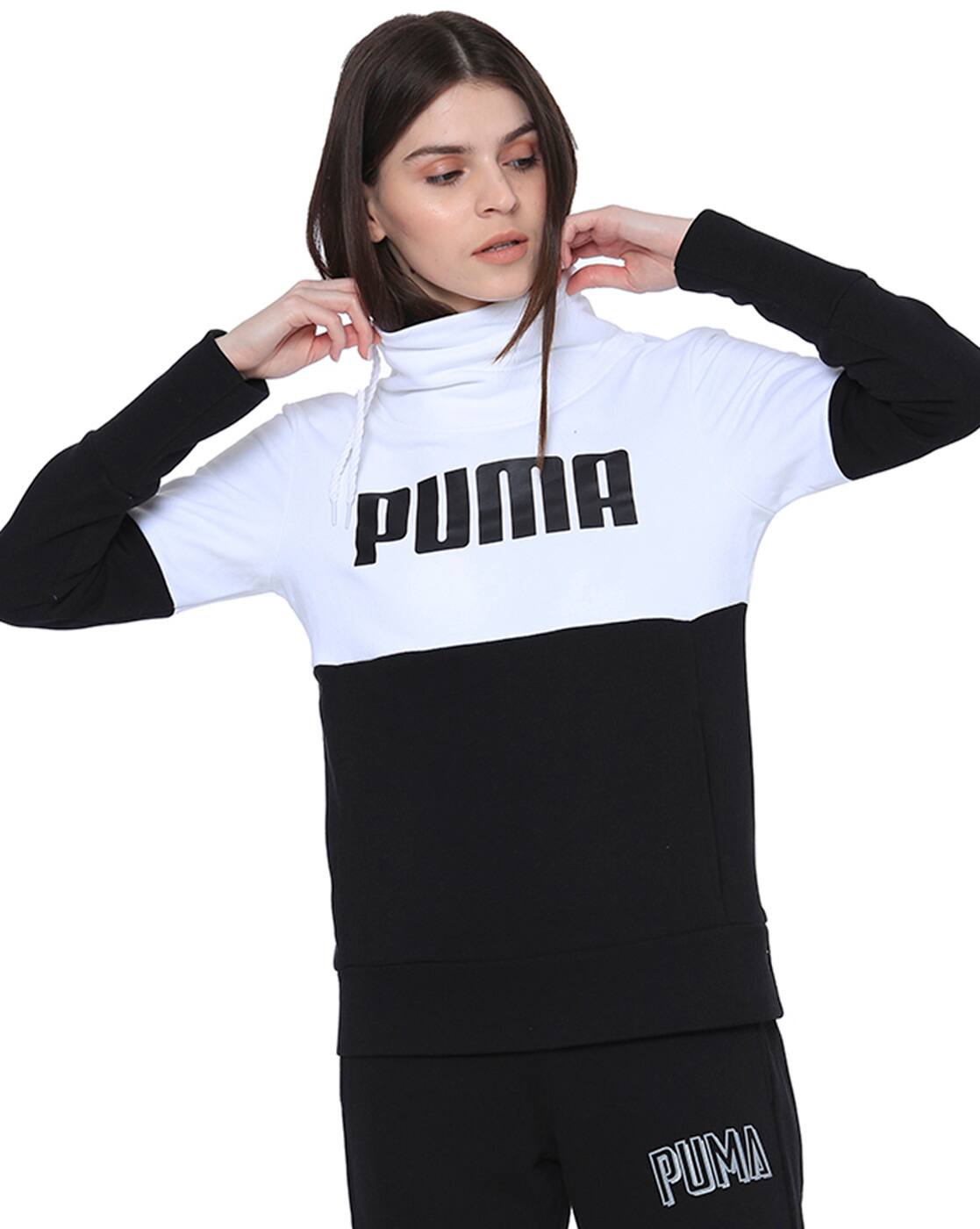 black and white puma sweatshirt