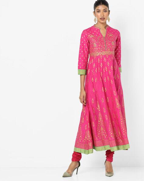 biba pink anarkali