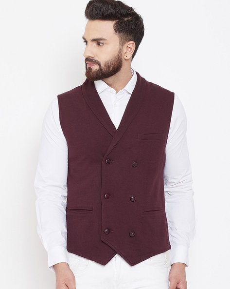 Hypernation solid deals men's waistcoat